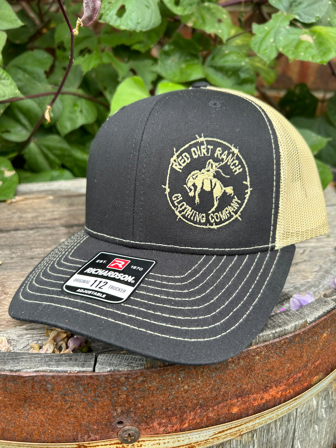 Red Dirt Road Vegas Gold Bronc Trucker Hat