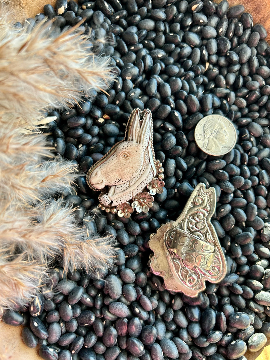 Floral Dash The Donkey Ring-German Silver