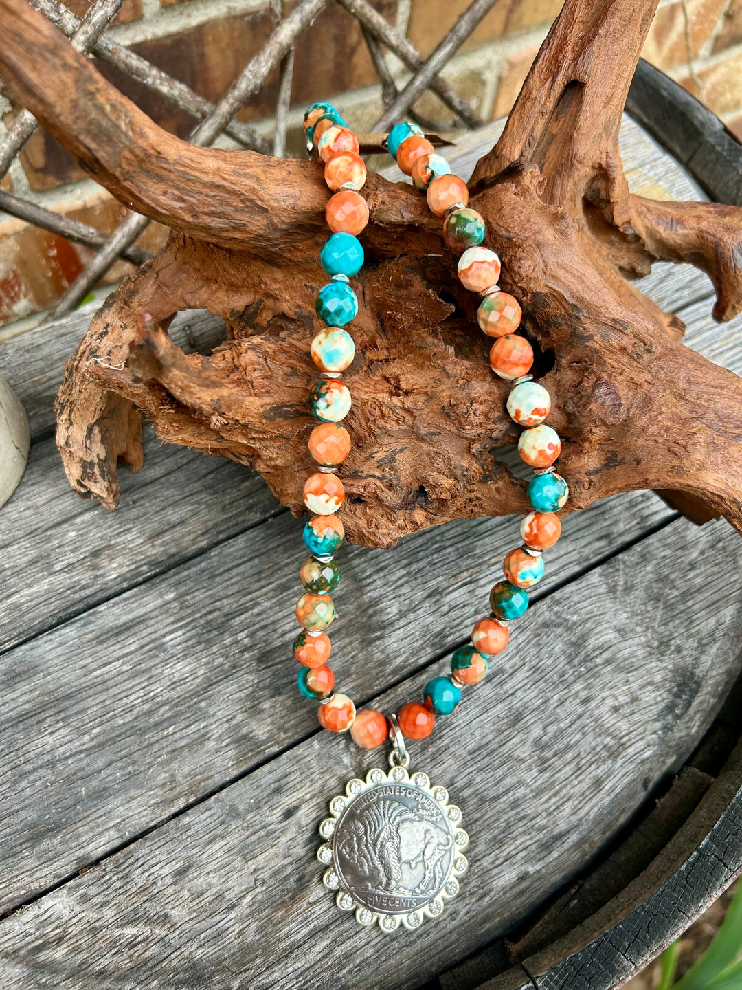 Miss Kitty Buffalo Nickel Necklace