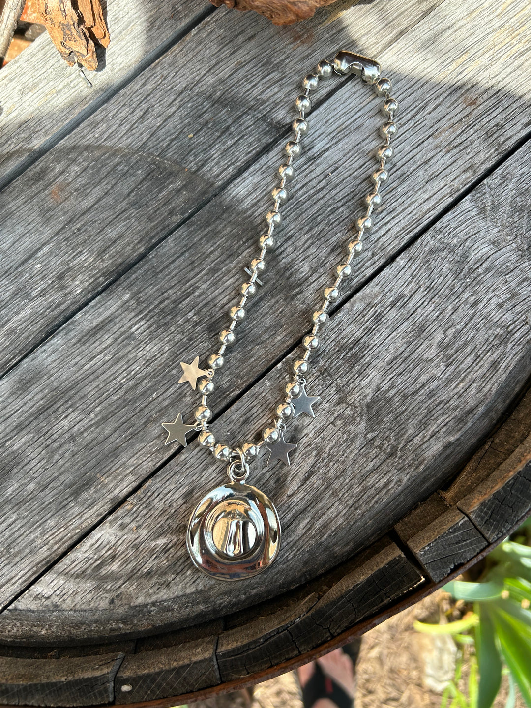Cowboy Hat Star Necklace