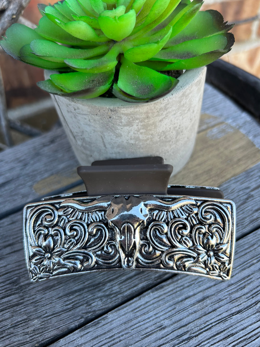 Longhorn Metal Cast Claw Clip