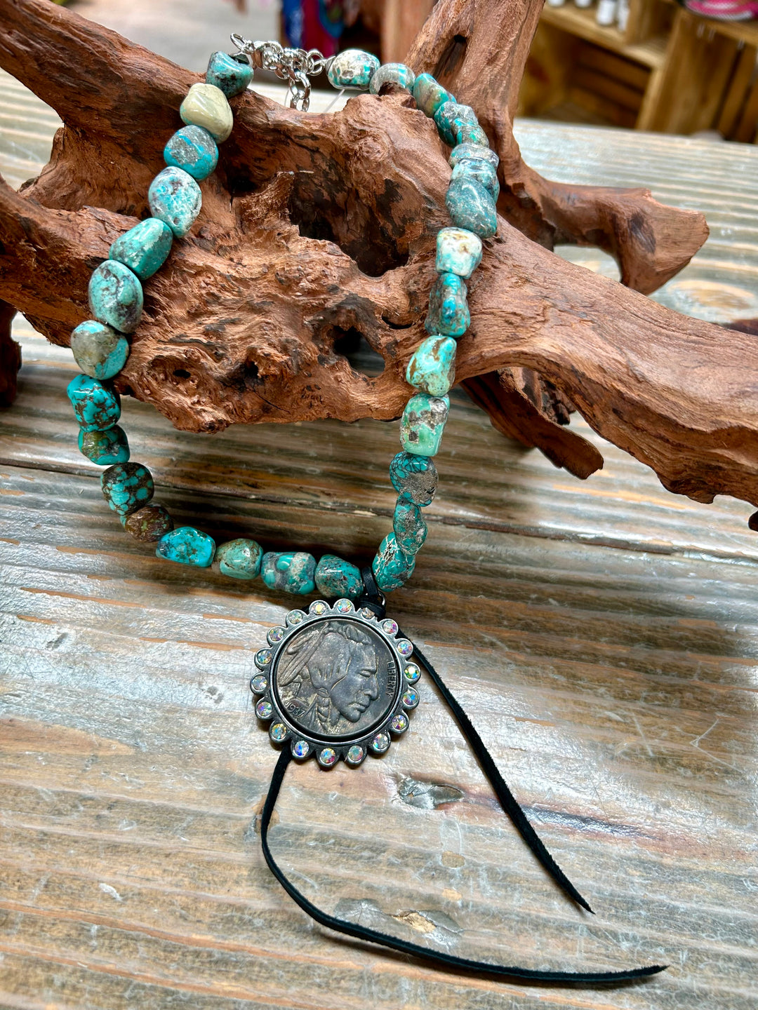 The Lone Wolf Chunky Turquoise Necklace