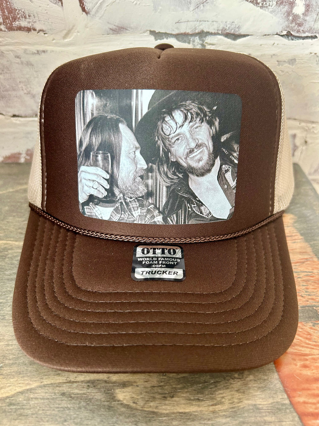 Willie N Waylon Vintage Trucker Hat