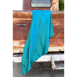 Solid Teal Wild Rag