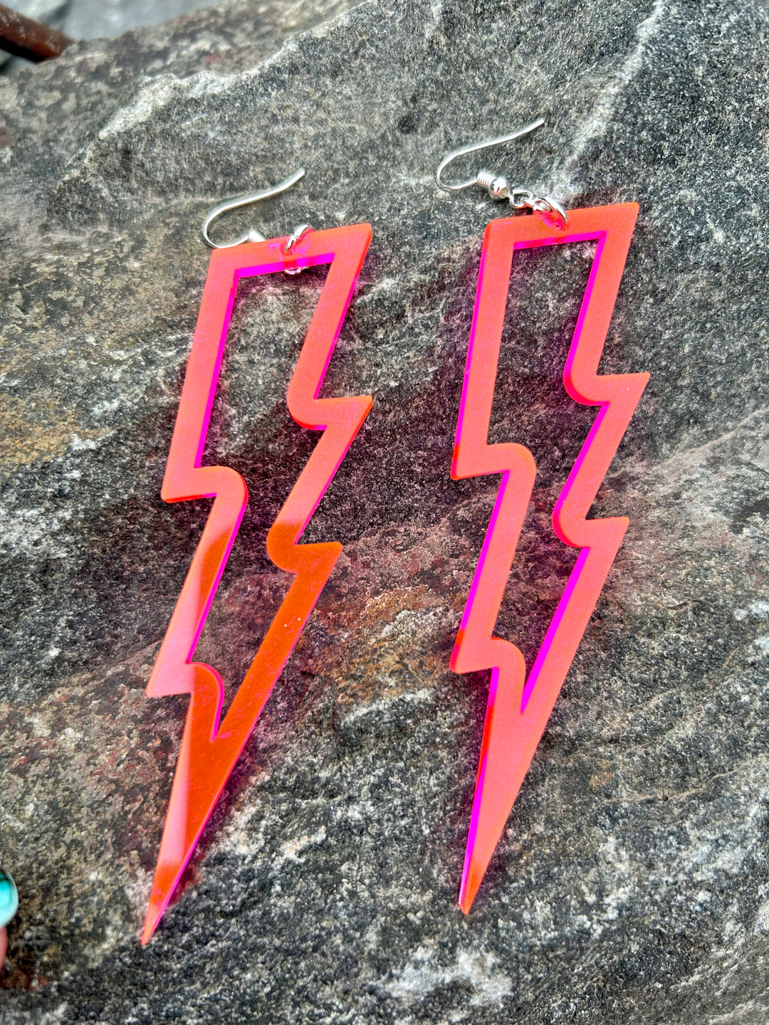 Electric Pink Lightening Bolts
