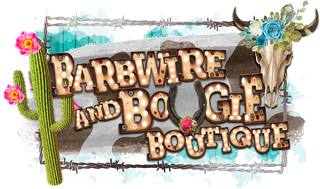 Barbwire n Bougie Boutique logo