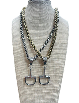 Snaffle Bit Cowgirl Chain Necklace – Gold or Silver