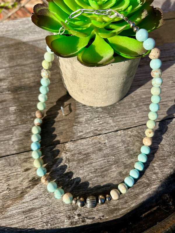 Sea Sediment Navajo Pearl Choker