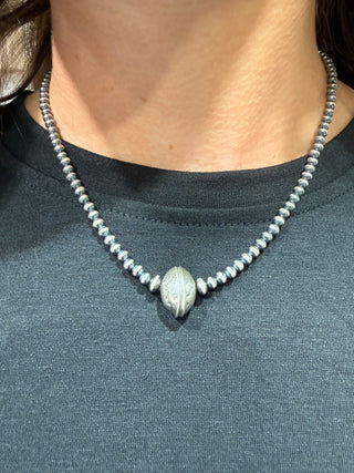 Sterling Silver Mercury Dime Pearl Necklace | Machine-Made Western Silver Pearls Necklace
