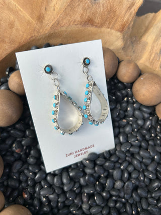 Zuni Made Teardrop Earrings