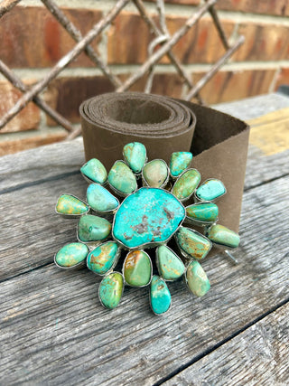 Genuine Turquoise Starburst Belt- A Rare Bird