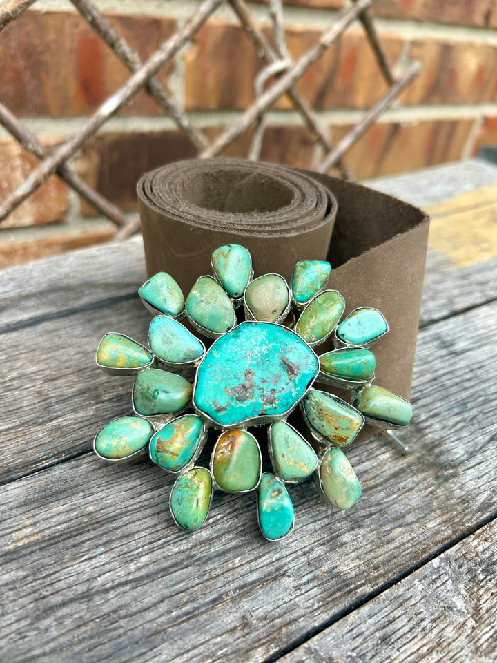 Genuine Turquoise Starburst Belt- A Rare Bird