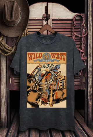 Wild West Rodeo Tee- Vintage Black