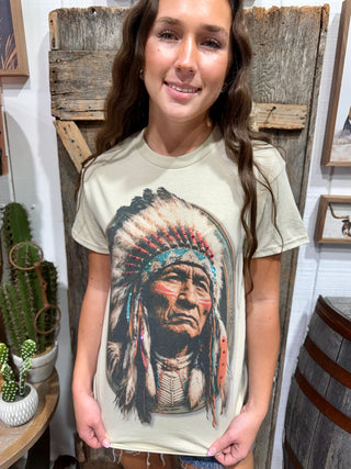 Warrior Spirit Indian Rhinestone Tee