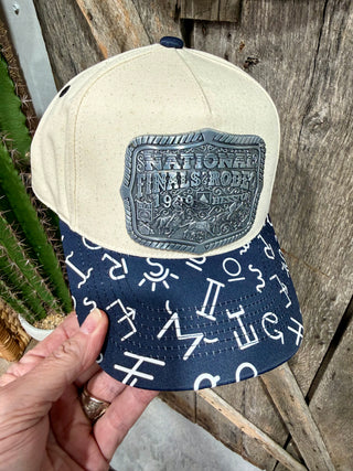National Finals Rodeo Western Hat – Silver NFR Buckle Patch Cowboy Cap-333