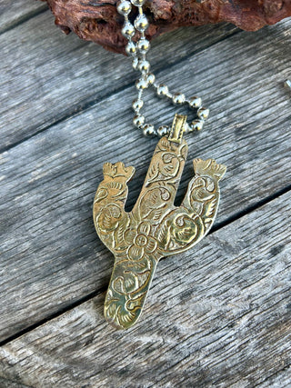 Desert Bloom Cactus Necklace