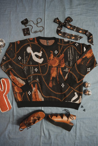 The Tacky Knit Western Sweater