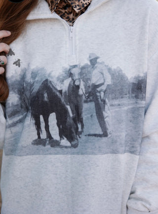 Legacy Ranch Vintage Graphic Quarter Zip Pullover – Western Soft Fleece-2 Fly Co.