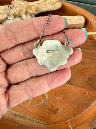 Mixed Mine Turquoise Cluster Necklace – Sterling Silver