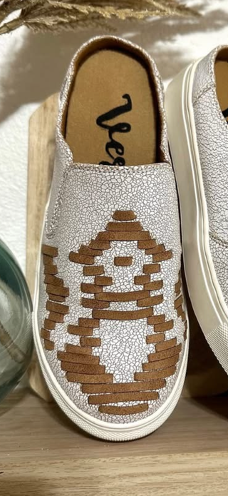 Very G Western Woven Slip-On Clogs-Cognac-FINAL SALE !