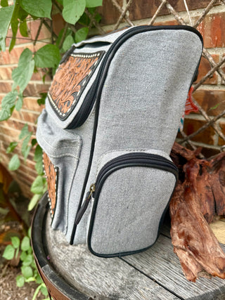 Wildflower Trails Tooled Backpack/Diaper Bag