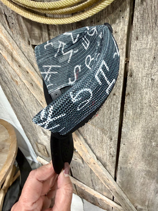Red Hot Concho Cattle Brand Black Trucker Hat