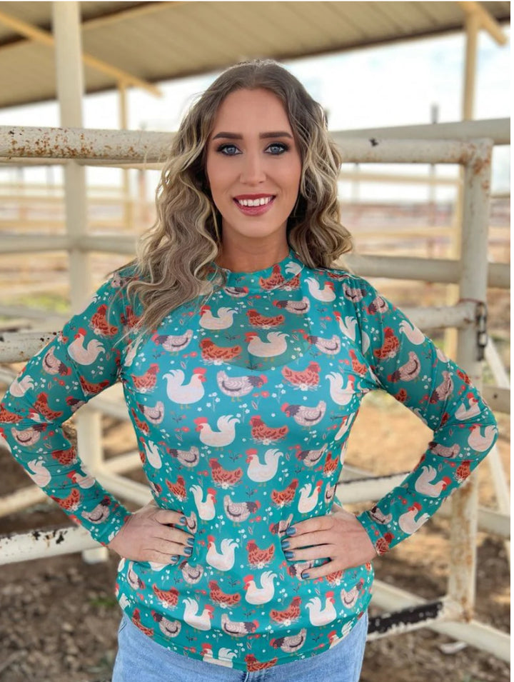 Fly The Coop Mesh Top