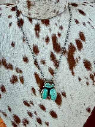 Latricia Largo Native American Turquoise Cluster Necklace