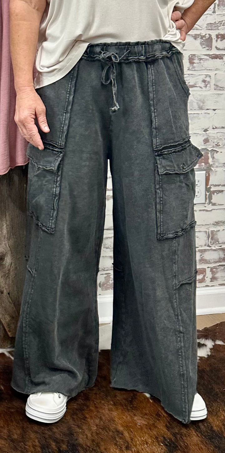 Take It Easy Easel Cargo Pants-8 COLORS!!