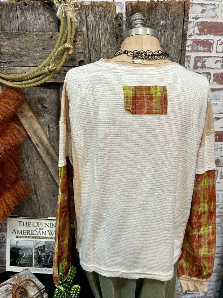 Peace Sign Appliqué Pullover