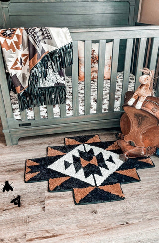 2 Fly Aztec Western Accent Rug - Barbwire n Bougie Boutique