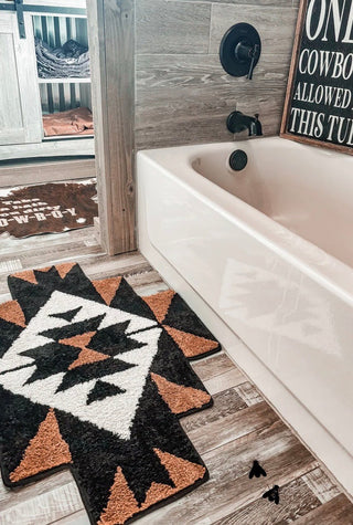 2 Fly Aztec Western Accent Rug - Barbwire n Bougie Boutique