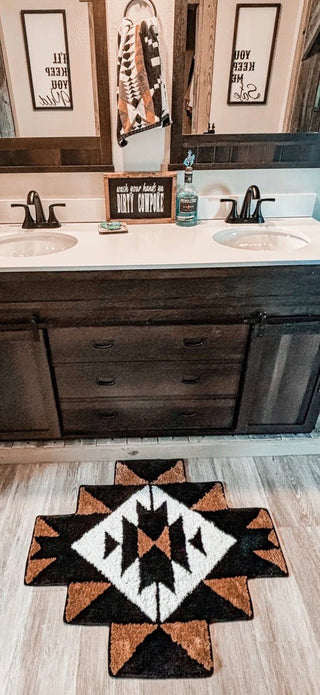 2 Fly Aztec Western Accent Rug - Barbwire n Bougie Boutique