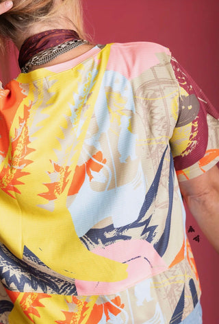 2 Fly Neon Roundup Western Waffle Knit Graphic Boxy Top - Barbwire n Bougie Boutique