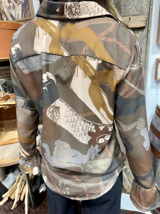 2 Fly Stack Tha Spurs Top | Women’s Western Button-Up Blouse - Barbwire n Bougie Boutique