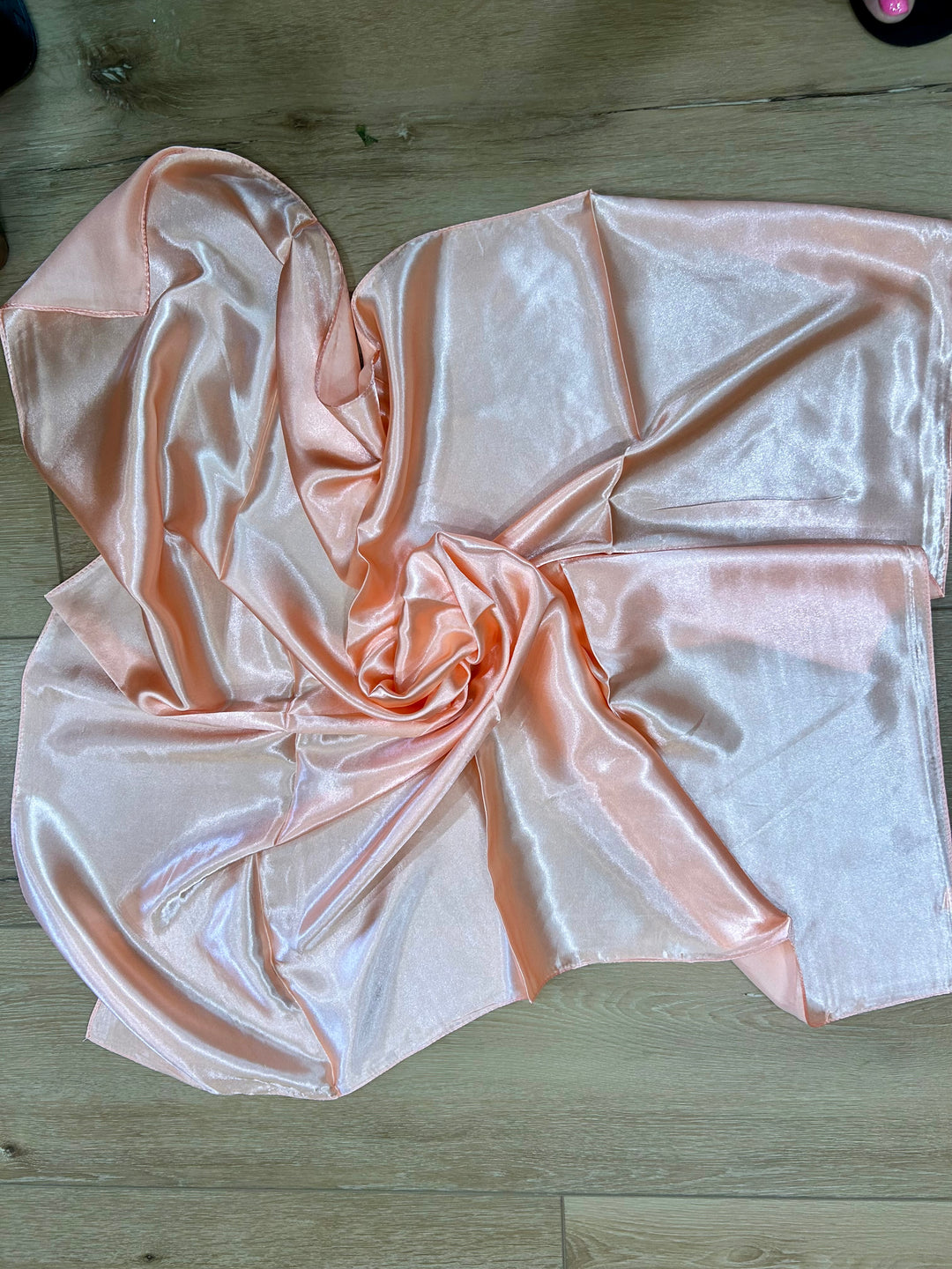Solid Peach Wild Rag