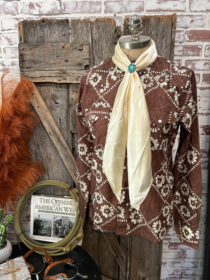 Retro Cowgirl Floral Show Shirt