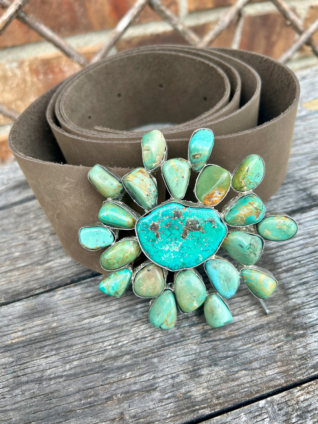 Genuine Turquoise Starburst Belt- A Rare Bird