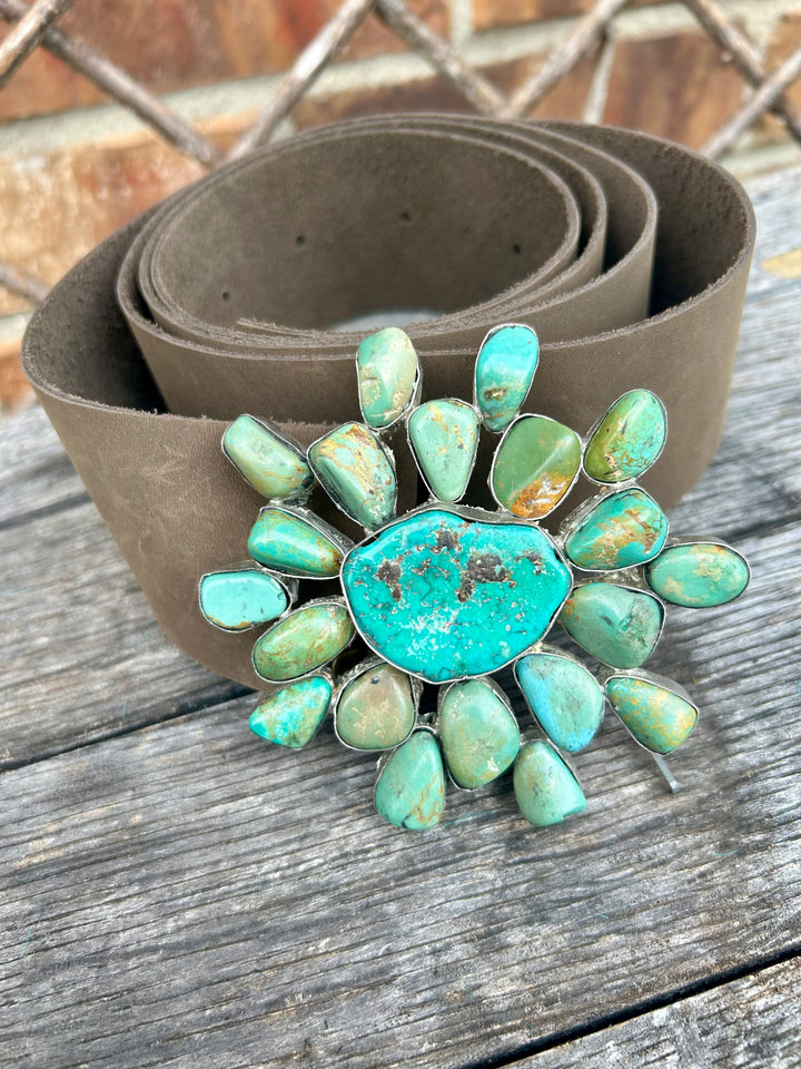 Genuine Turquoise Starburst Belt- A Rare Bird