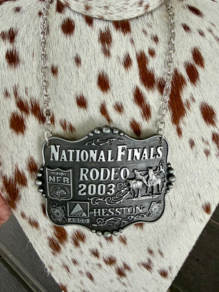 2003 NFR Commemorative Buckle Statement Necklace