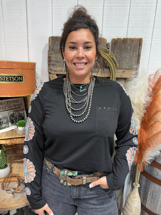 Wagon Wheel Long Sleeve Top