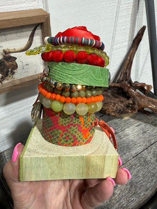 Sandra Ling Garden Party Bracelet Stack | Colorful Boho Western Bracelet Set