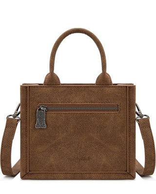 Trinity Ranch Western Hair-On Cowhide Crossbody Satchel