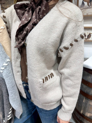 Saddle Stitch Western Cardigan