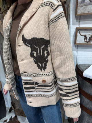 Ride ’Em Cowboy Western Knit Cardigan