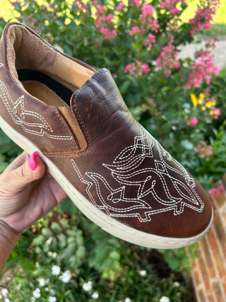 Montana Boot Stitch Slip On Sneaker - Genuine Leather