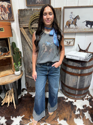 Western Cowboy Bucking Horse Sweater Vest