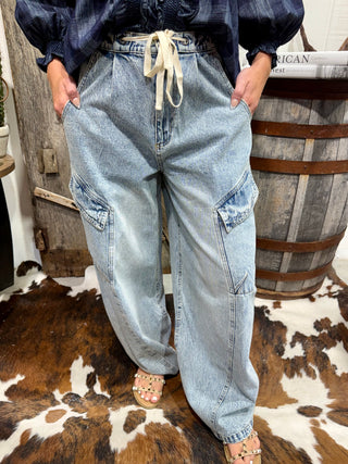Vanilla Monkey Baggy Barrel Cargo Jeans