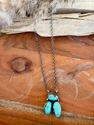 Latricia Largo Native American Turquoise Cluster Necklace