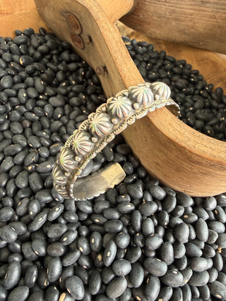 Sterling Silver Concho Bump-Out Cuff | Leonard James